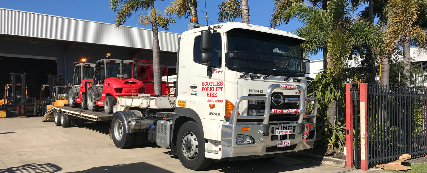 Scotties Forklift Hire at Coopers Plains Brisbane hire forklifts for short term and long term hire.